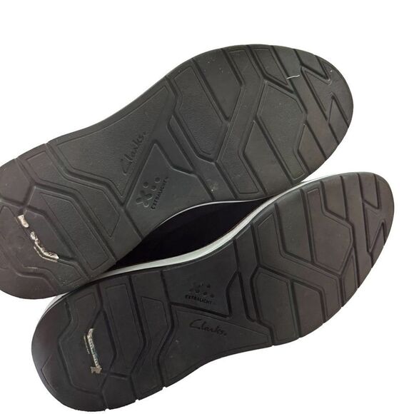 Clarks Chantry Men's Wing Tip Leather Lace Up Casual Comfort Blue Shoes, 7.5 - Picture 9 of 10